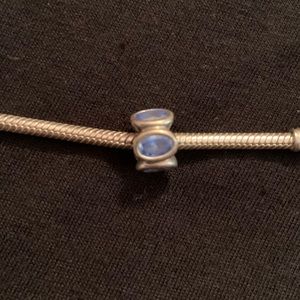 Pandora Silver Bracelet with Blue Accents